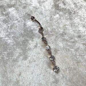 5 Stone💠 Elegant Belly Dangle Ring l New